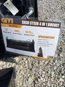 Unused GIYI 4 In 1 Skid Steer Bucket, 72” Working Width, 660# Capacity, GY-KH72