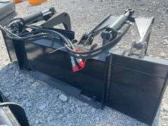 Unused GIYI Skid Steer Solid Bottom Grapple Bucket, Model PG72, 72” Working Width, 4 points on Grapple