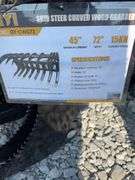 Unused GIYI Skid Steer Curved Log Grabber, 45” Maximum Opening, 72” Width, 8 Teeth