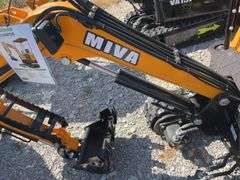 Unused MMS Miva VA15J Mini Excavator, 420cc Gas Engine, Pilot Controls, Manual Thumb, Extra Hydraulics on Boom, 3 Teeth, 15.5” Bucket, 13.5HP,