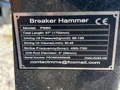 Unused GIYI Skid Steer Breaker Hammer, Model GY-P680