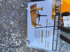 Unused GIYI Skid Steer Breaker Hammer, 3” Drill Rod Diameter, Model GY-AP680