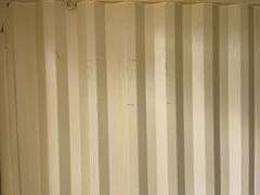 MMS 10’-3’’ container, measures 10’-1” long x 7’-3 1/2” wide x 8’-3” tall, swinging rear doors, Side walk door, sliding window, keyed lock on walk door, wood floor, container # CTTN 0000470, Damage to Window, Paint Scratch on Inside Back Wall