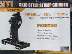 Unused Mini Skid Steer Stump Grinder, Model GY-SZYMJ