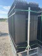Steel Site Fencing, (30) pcs, Panel Size 117” wide X 79” tall, Posts Included, Post are 90.55” tall,
