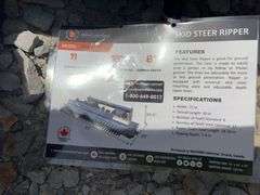 Unused Wuxi Wolverine Skid Steer Ripper, Model # RPR-122-72W, 11 teeth, 8” Ripping Depth,