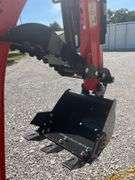 Unused TPM-20K Diesel Mini Excavator, Yanmar 374 Diesel Engine, 11.2KW Kubota Diesel Engine, 3100lb Operating Weight, Pilot Controls, Power Shut Off, Hydraulic Arm, Light On Arm, 16” Bucket With 3 Teeth, 43” Push Blade, 7” Rubber Tracks, Rear Door For Engine Maintenance, 4 Post Canopy, Arm Rests, Counter Weight, Hour Meter