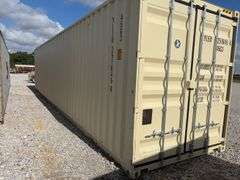 40’MMS 4 Side Doors and 1 Back Door Container, 40' long x 8' wide,
1 ea. Back Doors measures 102" tall X 92" wide,
4 ea. Side Doors  measures  98" tall X 92" wide,
inside dimension 89” wide,
Tie down anchors on inside of container,
Minor floor scratches on inside, minor wall scratches and dents, 
All doors have weatherstripping, 
1 time use,
Has vents on side walls, 
Container # YLEU 251045 4