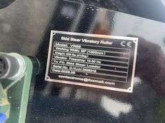 Unused MMS GIYI Skid Steer GY-VR59 Vibratory Roller, 59” Working Width,
