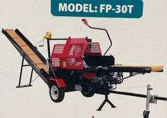 Unused AGT Firewood Log Splitter Processor With Conveyor, Model FP-30T