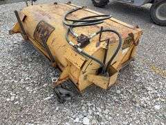 M-B Skid Steer Broom, Owner says it does work, Needs New Brush for it, 2 broken Front Wheels, Quick Attach,