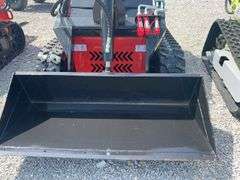 Unused MMS MS380R Stand On Mini Skidsteer, 7” Rubber Tracks , 43” Material Bucket,