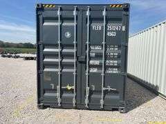 40’ Hanbase 4 Side Doors and 1 Back Door Container, 40' long x 8' wide,1 ea. Back Doors measures 102" tall X 92" wide,4 ea. Side Doors measures 98" tall X 92" wide,inside dimension 89” wide,Tie down anchors on inside of container,Minor floor scratches on inside, minor wall scratches and dents, All doors have weatherstripping, 1 time use,Has vents on side walls, Container # YLEU 251247 8, color charcoal,