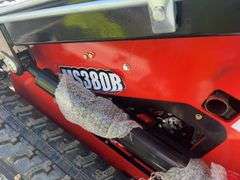 Unused MMS MS380R Stand On Mini Skidsteer, 7” Rubber Tracks , 43” Material Bucket,