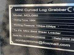 Unused Mini Curved Log Grabber, Model MCLG60, 43.5” Width
