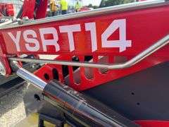 Unused AGT Stand On Skidsteer, Model YSRT14, Gas Engine, 31” Material Bucket, 420 CC Engine.