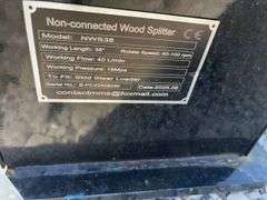 Unused GIYI Non-connected Wood Splitter, Model NWS38, Working Length 38”