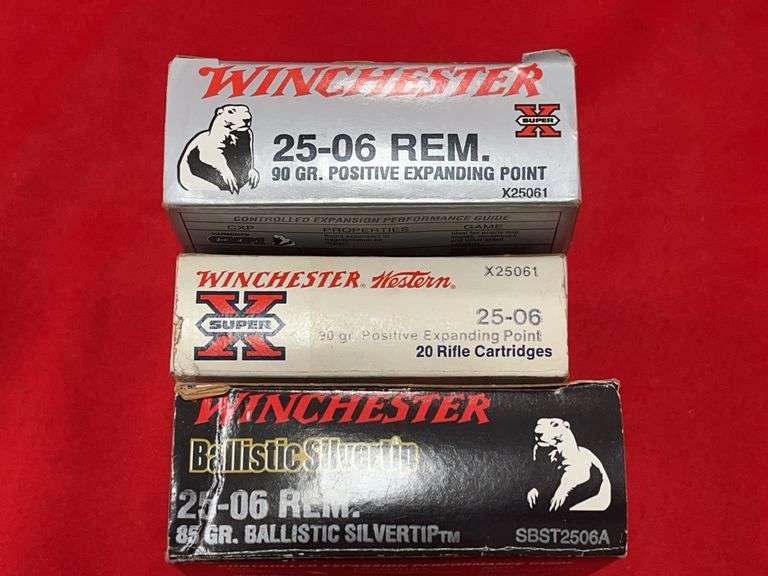 114 Rds+- 25-06 Ammo Factory & Reloads