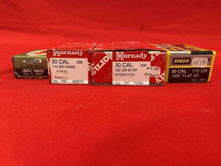 400+- 30 Cal Bullets