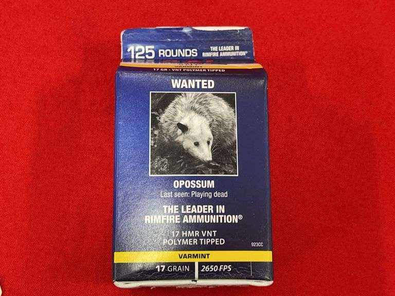 200 Rds+- 17 HMR Ammo