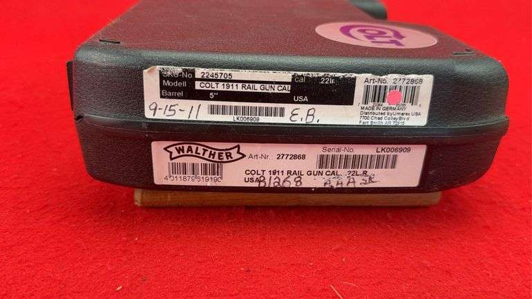 Colt 1911 Rail Gun .22 Cal