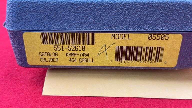 Ruger Super Redhawk 454 Casull & 45 Colt Cal