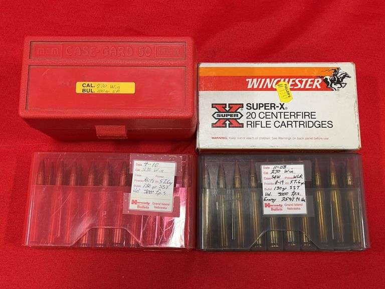 (101+-) 270 Cal Ammo Reloads