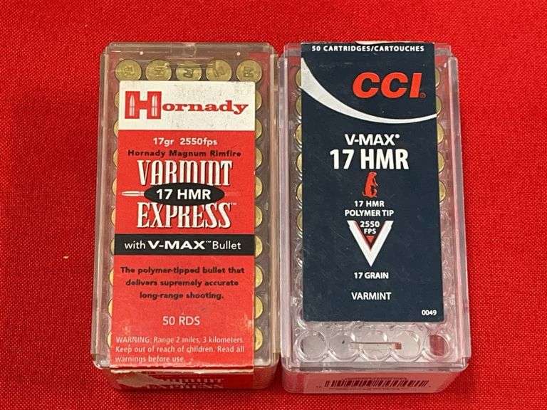200 Rds+- 17 HMR Ammo