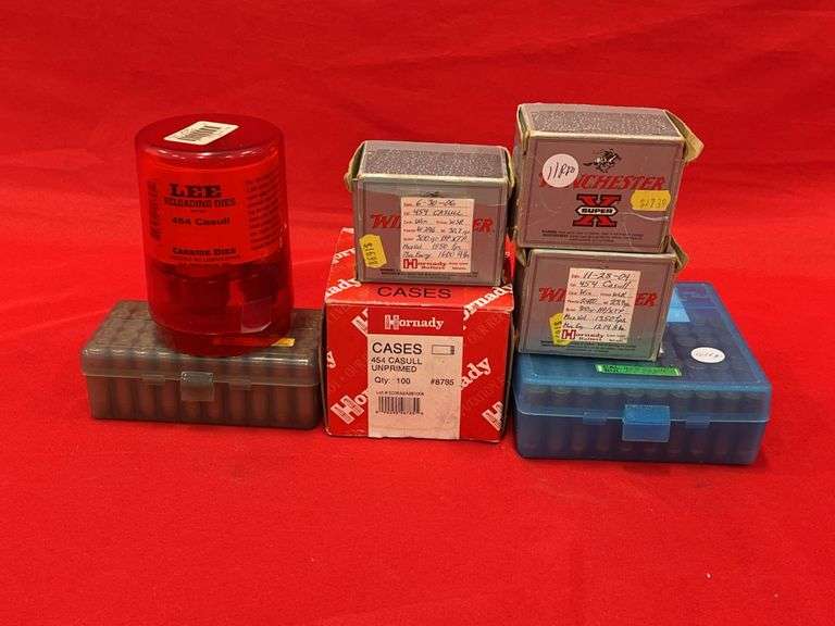 160+- Rds 454 Casull Reloads With Unprimed Brass And Reloading Dies