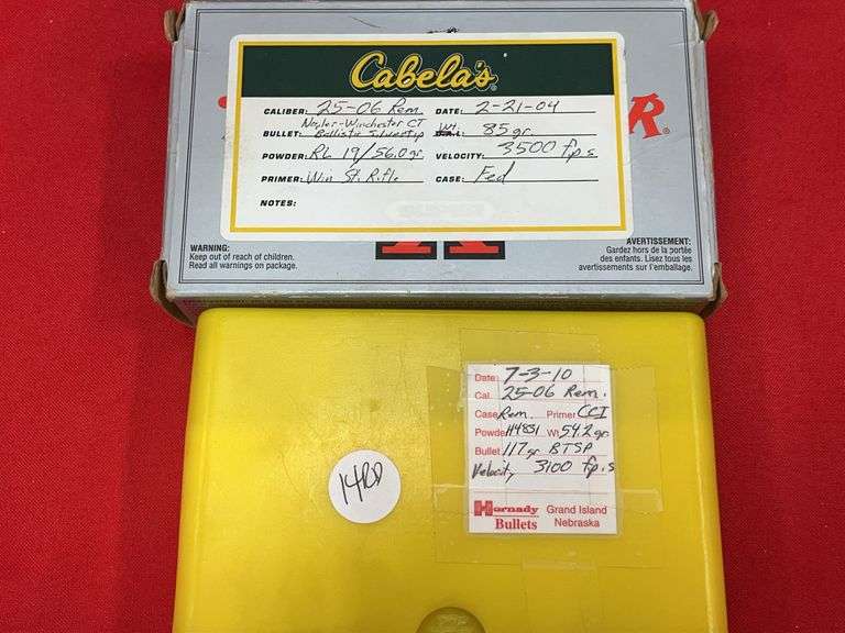 114 Rds+- 25-06 Ammo Factory & Reloads