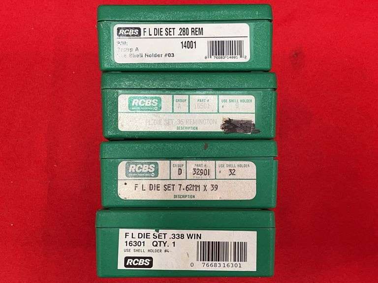 (4) RCBS Reloading Dies Sets
