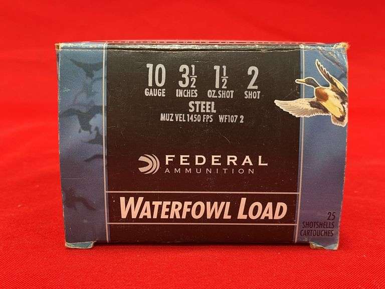 ot25 Rds 10 Ga Federal Waterfowl #2 Steel Shot