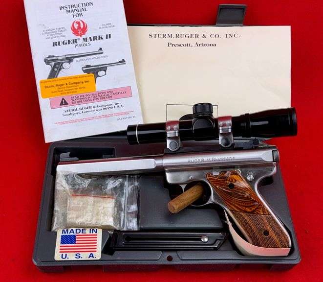 Ruger Semi Automatic Mark II Target Pistol 22 LR