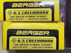 80 Rds+- Berger 6.5 Creedmore Hybrid Target