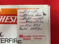 114 Rds+- 25-06 Ammo Factory & Reloads