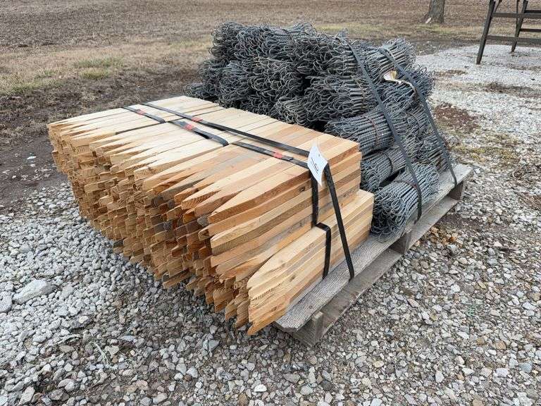 Wooden Grade Stakes, Concrete Form Ties, Approximately 40 Bundles 4 ...