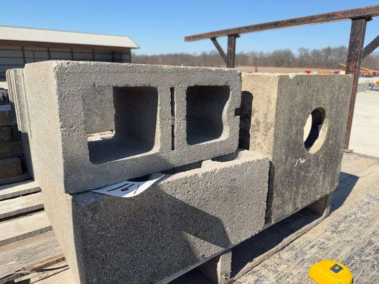 Catch Basin , (8) Cement Blocks, (38) Brick Pavers - Langham Auctioneers