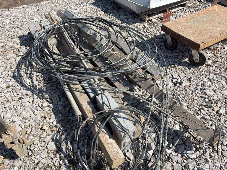 Panel Cans (3) Temporary Electric Services on 4x4 posts, Various Size Panel Cans ...