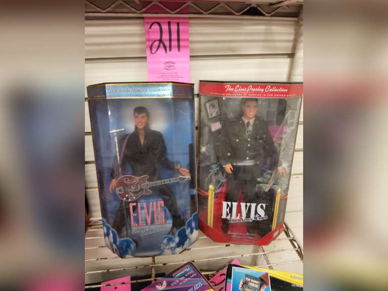 2 Elvis Presley dolls: The Army years, 30th Anniversary of his '68 tv ...