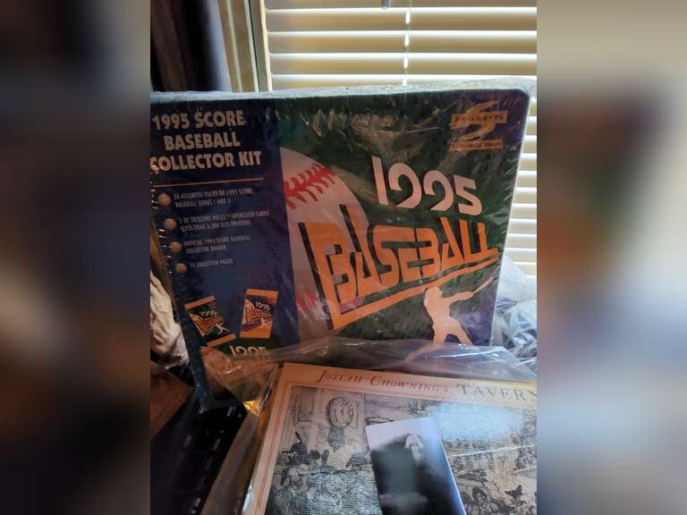 American Flag, 1995 Score Baseball collector set (believe to be NIP), advertising books & other