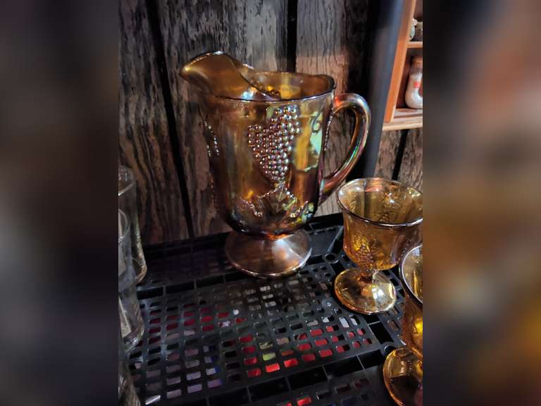 5 pcs carnival glass