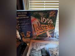 American Flag, 1995 Score Baseball collector set (believe to be NIP), advertising books & other