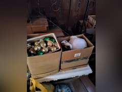 10 boxes of Christmas decor