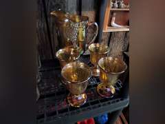 5 pcs carnival glass