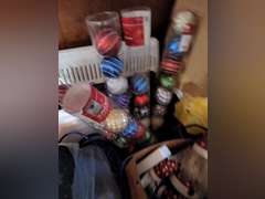 10 boxes of Christmas decor