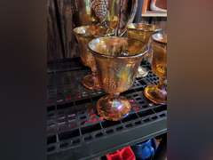 5 pcs carnival glass