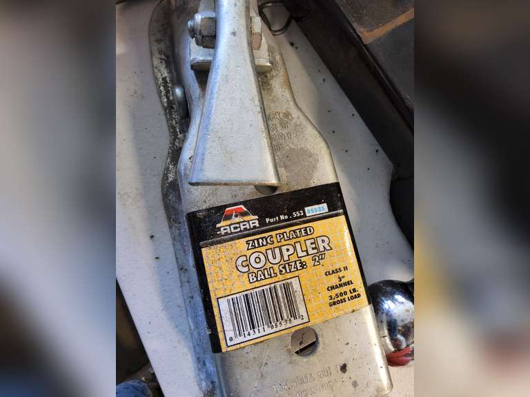 Receiver hitch 2" ball & NEW 2" trailer coupler