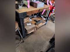 Wood work bench approx 52"x 33" x 35"