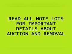PLEASE READ ALL NOTES, DETAILS & INSTRUCTIONS--  Buyer Must Bring Any And All Tools, Dollies,  Boxes, Paper For Breakables, Etc. We Do Not Provide These Items Or Any Items Necessary For Your Removal.  In The Lot Descriptions, Any Extra Info Or Details About That Lot Will Be In The Extended Description When You Click On Lot Details And Scroll Down. There You Will Find Dimensions & Any Other Info That We Could Not Fit Into The Lead Description.  Buyer Must Take All Items In The Lots On Your Invoice. If Any Items Are Left From Your Lots You Will Be Charged A Disposal Fee. The Fee Amount Will Be Determined Based On What Is Left From Your Lots.  ***ALL ITEMS IN AUCTION HAVE NOT BEEN TESTED UNLESS OTHERWISE NOTED IN THE LOT DESCRIPTION. YOU ARE MORE THAN WELCOME TO ATTEND THE PREVIEW TO TEST ANY AND ALL ITEMS THAT YOU ARE INTERESTED IN***  All Items Must Be Paid For, And Removed, On The Day Of Removal By 3:30pm. No Exceptions. Failure to pay and remove items, or contact us prior to the day the auction is closing will result in loss of your items. If for some reason you are unable to pick up items on removal day you MUST contact us BEFORE the day the auction closes to set up arrangements.
