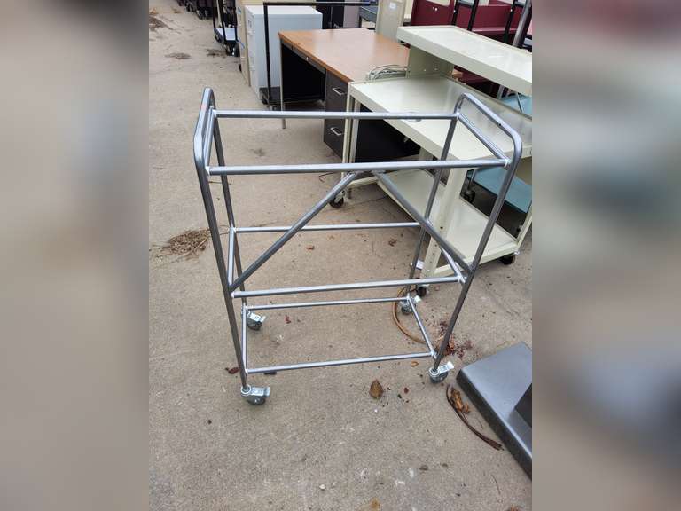 Metal rack on wheels